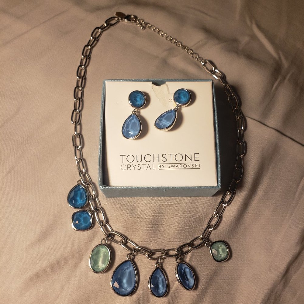 Swirling Seas Necklace & earrings